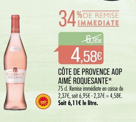 Cote de provence AOP Aimé Roquesante