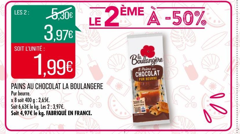 pains au chocolat La Boulangére