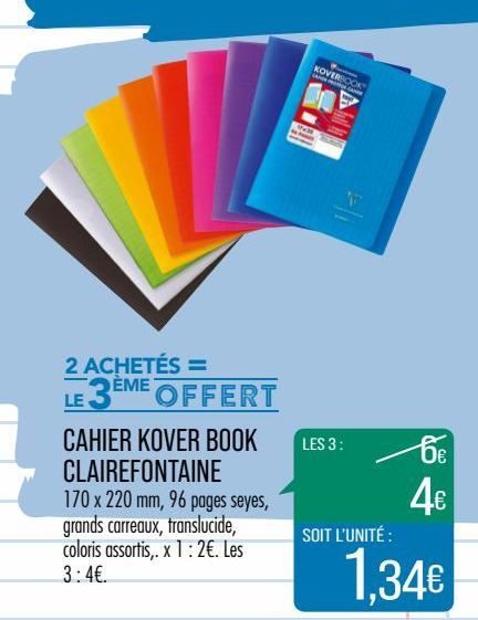 cahier kover book clairefontaine