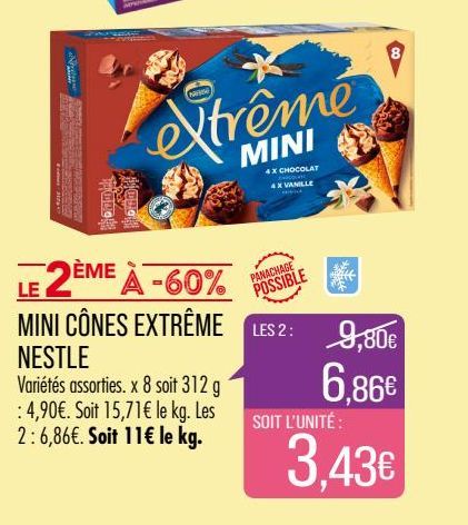 Mini cones extreme Nestle