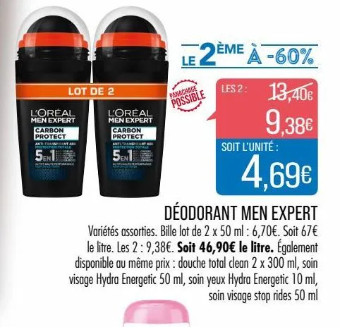 déodorant men expert