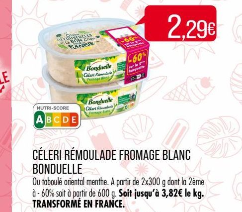 Céleri rémoulade fromage blanc Bonduelle