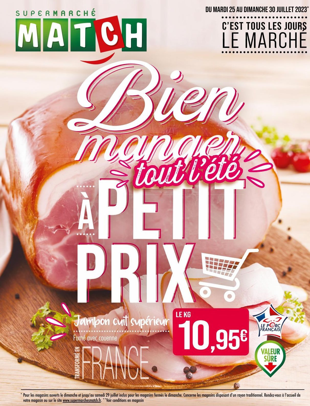 jambon cuit supérieur