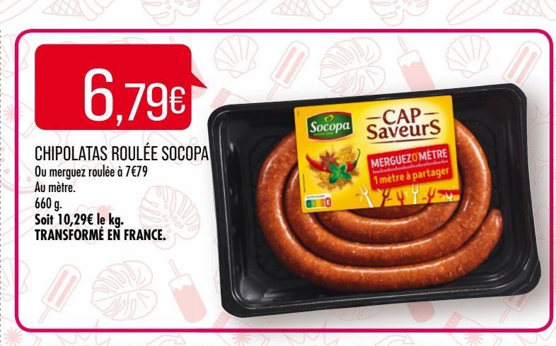 chipolatas roulée Socopa