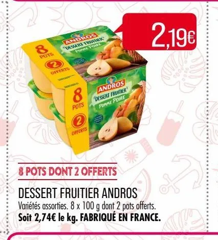 dessert fruitier andros