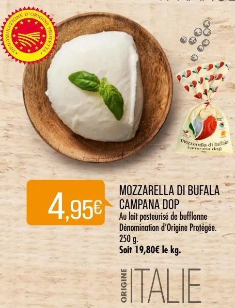 mozzarella di bufala campana dop