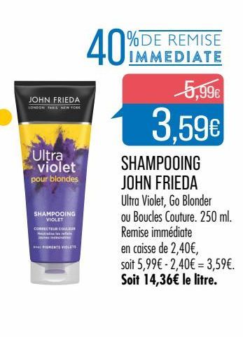 shampoing John Frieda