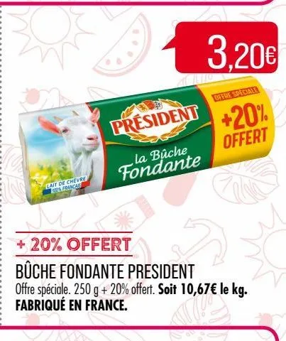 buche fondante president