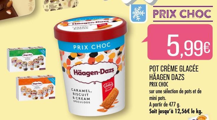 Pot crème glacée Haagen Dazs