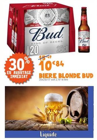 bière blonde Budweiser