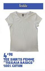 Textile  495  TEE SHIRTS FEMME "TISSAIA BASICS" 100% COTON 