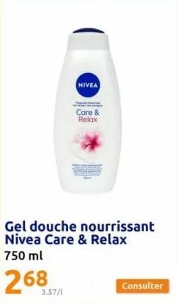 gel douche nivea