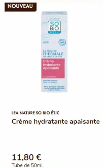 crème hydratante lea