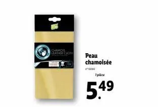 chamois leather cloth  peau chamoisée  13090  1 pièce  5.4⁹  49 