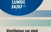 LUNDI 24/07 (¹) 