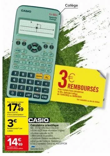 calculatrice scientifique 