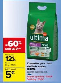 croquettes pour chats Ultima