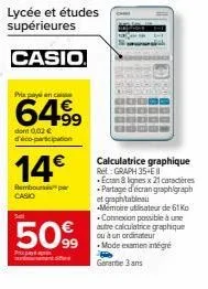 Calculatrices Etudes Supérieures - Calculatrices CASIO