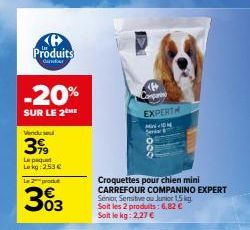 croquettes pour chien Carrefour