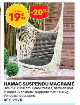 hamac suspendu 