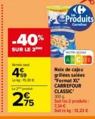 noix de cajou Carrefour