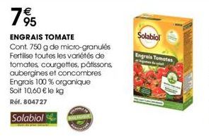 Solabiol  Engrais Tomates 