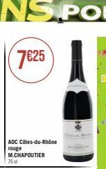 7€25  AOC Côtes-du-Rhône rouge  M.CHAPOUTIER  75 cl  Cris 