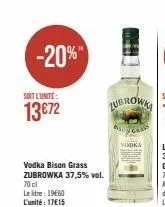 vodka zubrowka
