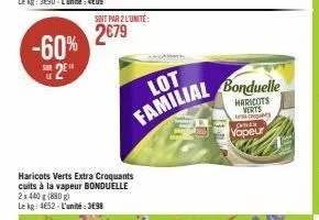 haricots verts bonduelle