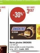 barres snickers