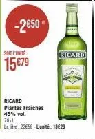 plantes ricard