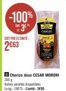 chorizo césar moroni