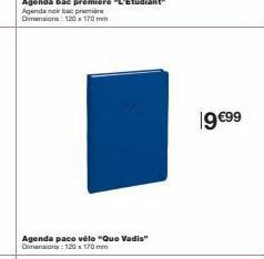 Agenda paco vélo "Que Vadis" Dimensions: 120 x 170 mm  19 €99 