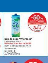 VITA  -50%  SURLE 2 MITICLE IMMEDIATEMENT  3€14  CUNITE 