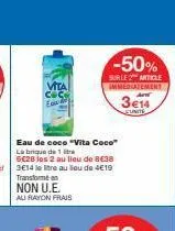 vita  -50%  surle 2 miticle immediatement  3€14  cunite 