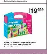 playmobi  19 €99  70107 - valisette princesses avec licorne "playmobil a partir de 4 ans 