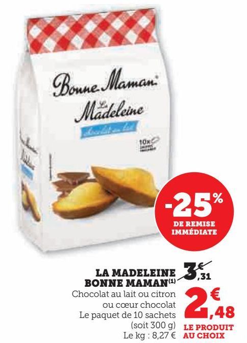 LA MADELEINE BONNE MAMAN