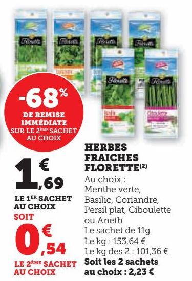 HERBES FRAICHES FLORETTE