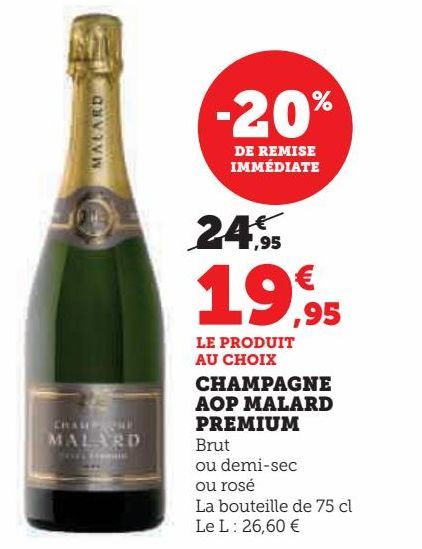 CHAMPAGNE AOP MALARD PREMIUM