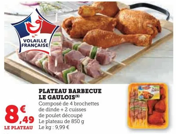 plateau barbecue le gaulois