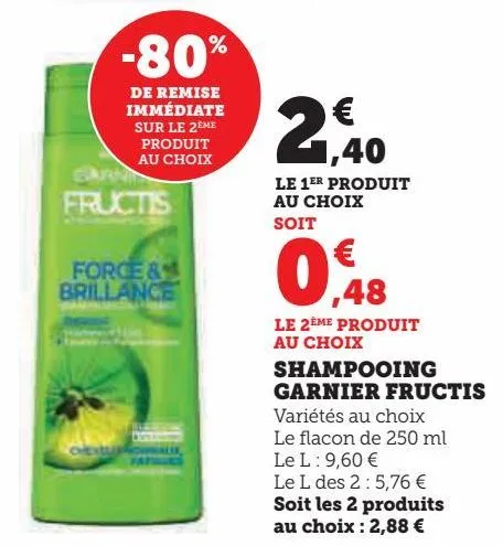 shampooing garnier fructis
