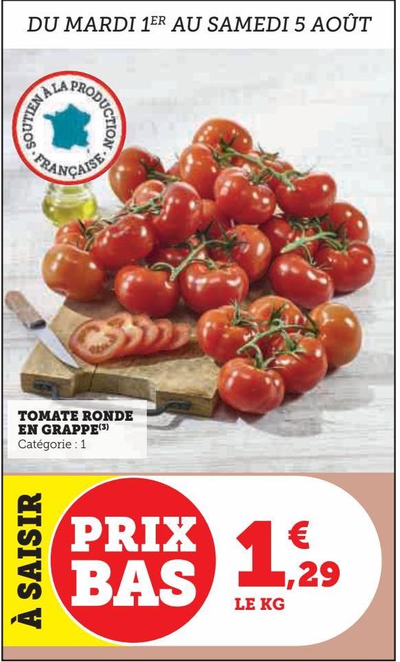 TOMATE RONDE EN GRAPPE