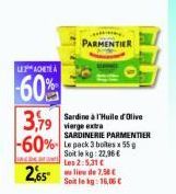 boîtes Parmentier