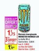 boisson énergétique Monster