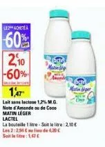 lait sans lactose lactel