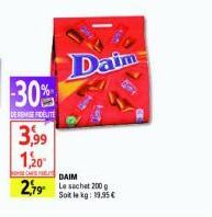 sachet Daim