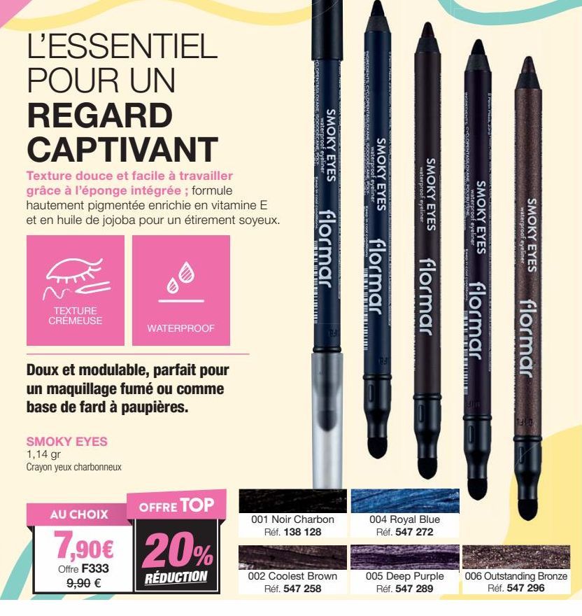 Regard Captivant: Découvrez le [NOM DU PRODUIT] | Promo: [PROMO] | Texture Douce | Facile à travailler | Formule Haute Pigmentation | Vitamine E & Huile de Jojoba