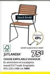 chaise empilable 