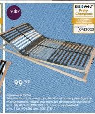 Vito 99.95 : Gagnez le Champion Prix Monde et économisez avec ce Matelas 140x190/200 cm!