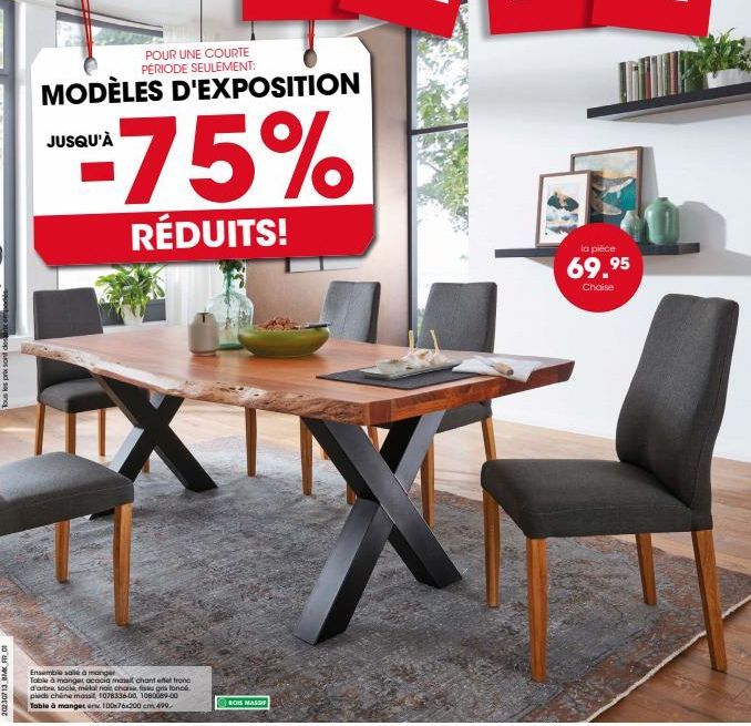 Offre Spéciale : Table à Manger Acacia Masalt jusqu'à 75% de Réduction!